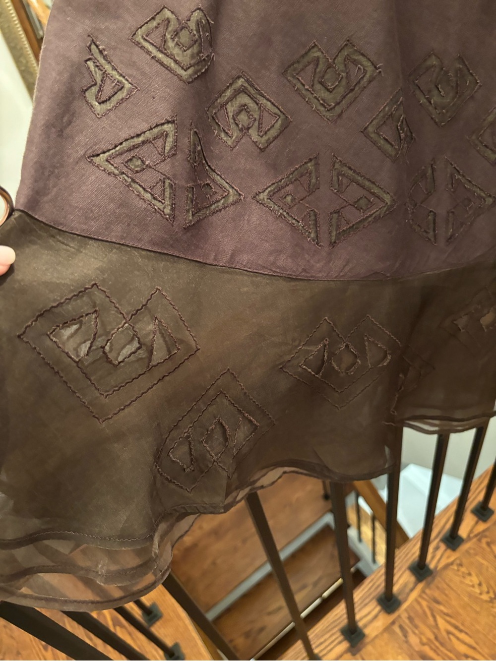 Fully lined Women's Brown A-Line Skirt from Planet - Picture 4 of 7